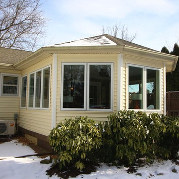 Covered Deck to Sunroom