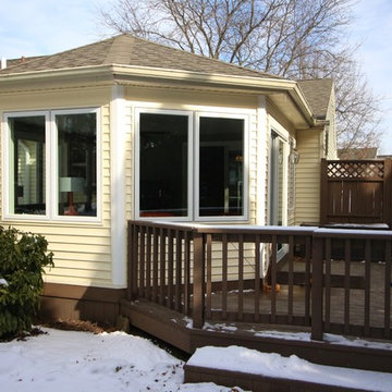 Covered Deck to Sunroom