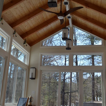Cozy Sunroom with Charming Wooded View