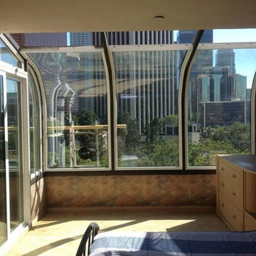 Curved Window Sunrooms In Downtown Los Angeles