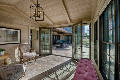 Sunroom - cottage sunroom idea in Denver