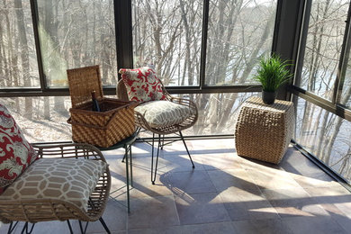 Example of a trendy sunroom design in Other
