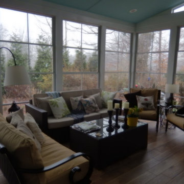 Enjoy Outdoor Living Even in the Winter on an Eze Breeze Window Room Addition