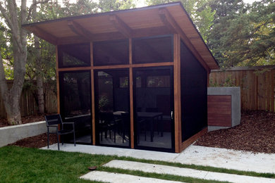 This is an example of a modern conservatory in Edmonton.