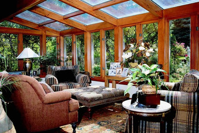 Transitional sunroom photo in Vancouver