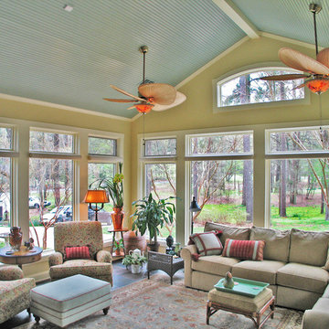 French Colonial Home Sunroom Addition