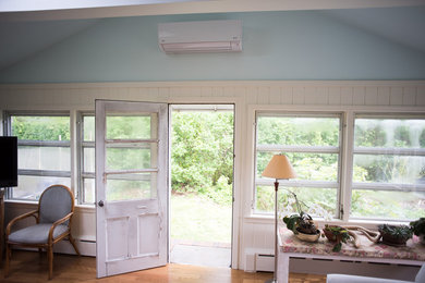 Beach style sunroom photo in New York