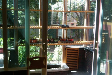 Immagine di una veranda design