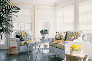 Inspiration for a timeless sunroom remodel in Indianapolis