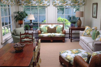 Inspiration for a timeless sunroom remodel in Raleigh