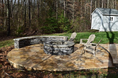Lake Norman 3 Seasons Room, Patio, Fire Pit and Hot Tub Area in Mooresville, NC