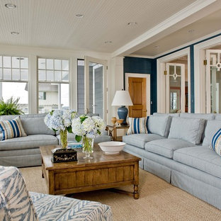 Inspiration for a coastal sunroom remodel in Boston