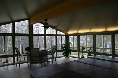 Photo of a large conservatory in Cleveland.