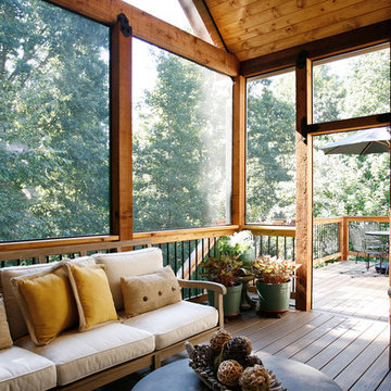 Outdoor Living Space Enhances a Backyard View