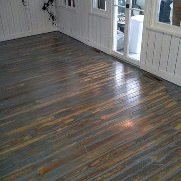 Painted cottage floors