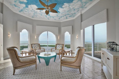 Inspiration for a timeless sunroom remodel in Miami