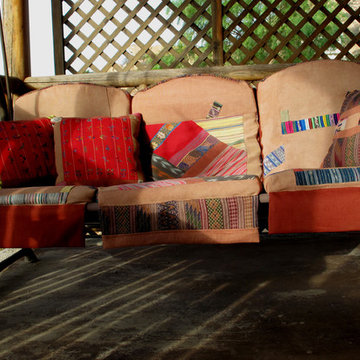 Porch cushions and pillows