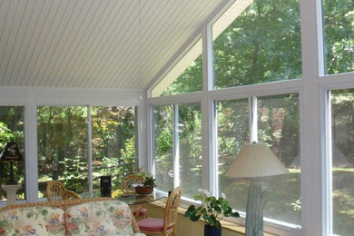Sunroom - large traditional sunroom idea in Other