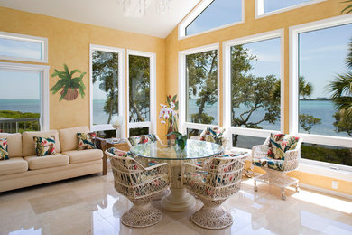 Example of a sunroom design in Tampa