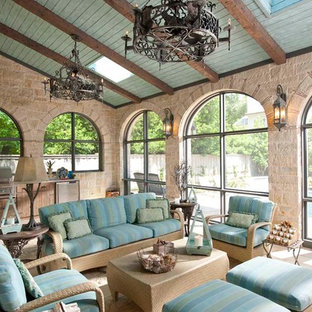 Photo of a mediterranean conservatory in Dallas.