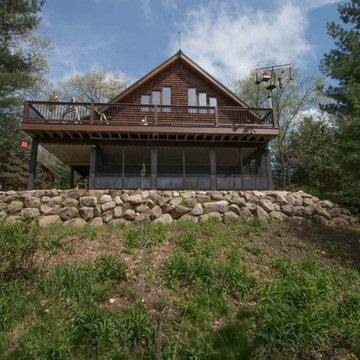 Rustic 3-Season Room Under Deck