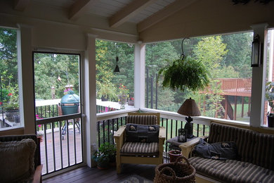 Example of a transitional sunroom design in Atlanta