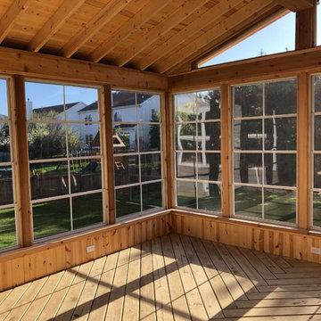 Screened Porch with Timbertech Deck and Patio in Bolingbrook, IL