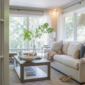 Sophisticated Neutral Sunroom