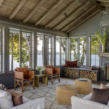 South Camp Cabana- Living Room Fireplace