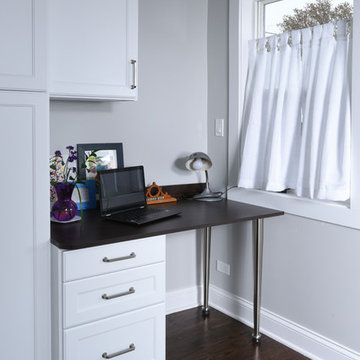 Sun Room Transforms to Mud Room/Home Office