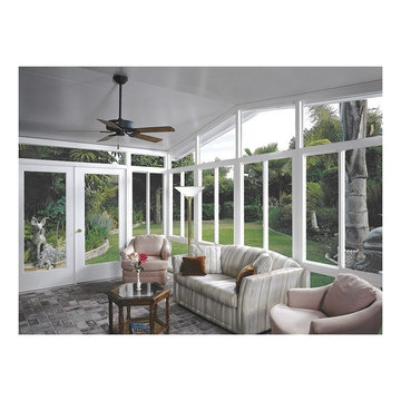 Sunroom and patio enclosures with vaulted ceilings