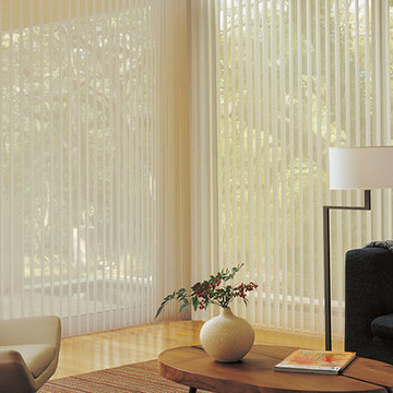 SUNROOM PATIO - vertical blinds, vertical sheer shadings