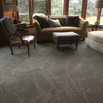 Sunroom | Subtle "Trellis" Carpet