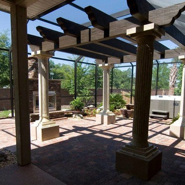 Sunroom with Glass Ceiling