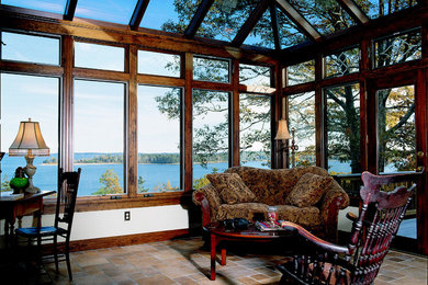 Example of a sunroom design in Portland Maine