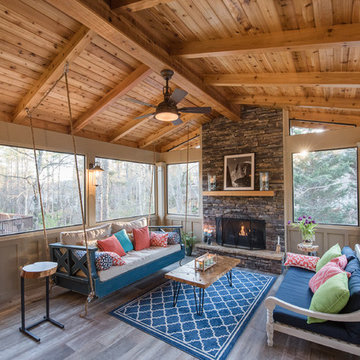 Suwanee, GA - Gable Roof Screen Porch