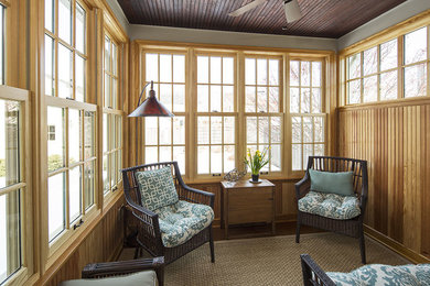 Inspiration for a transitional sunroom remodel in Minneapolis