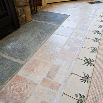 Tile Design at Fireplace Hearth