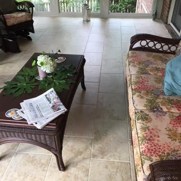 Tiled Sunroom