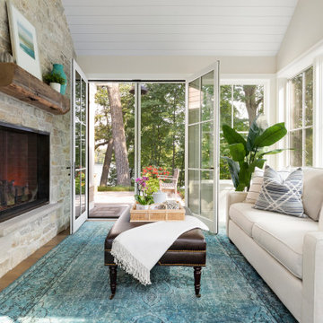 Transitional Lake Cottage