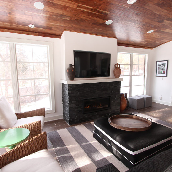 Tv Above Stone Fireplace Photos & Ideas Houzz