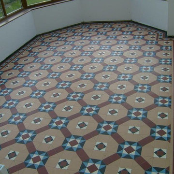 Victorian floor in a conservatory