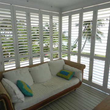 Weatherwell Exterior Shutters fold away for easy access...