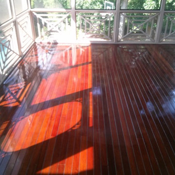 Wood floor refinshed