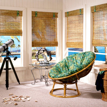 Woven Wood Shades For Your Tropical Paradise