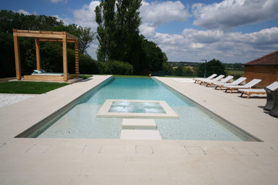 Inspiration for a modern swimming pool in Kent.
