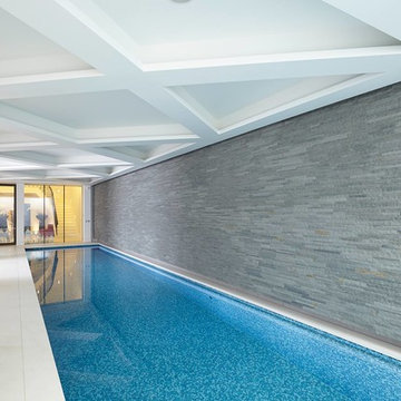Contemporary Basement Pool in London