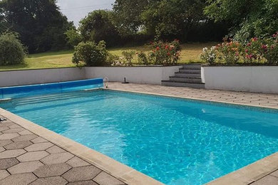 Classic swimming pool in Devon.