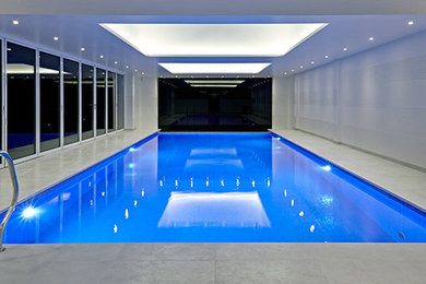 Design ideas for a modern swimming pool in London.