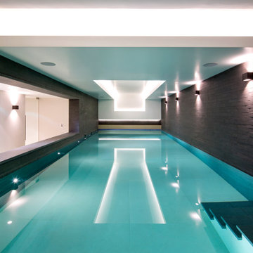 Indoor basement pool
